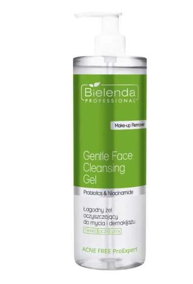 Bielenda Professional Acne Free ProExpert Gentle Cleansing Gel For Face Eyes And Lips 500g
